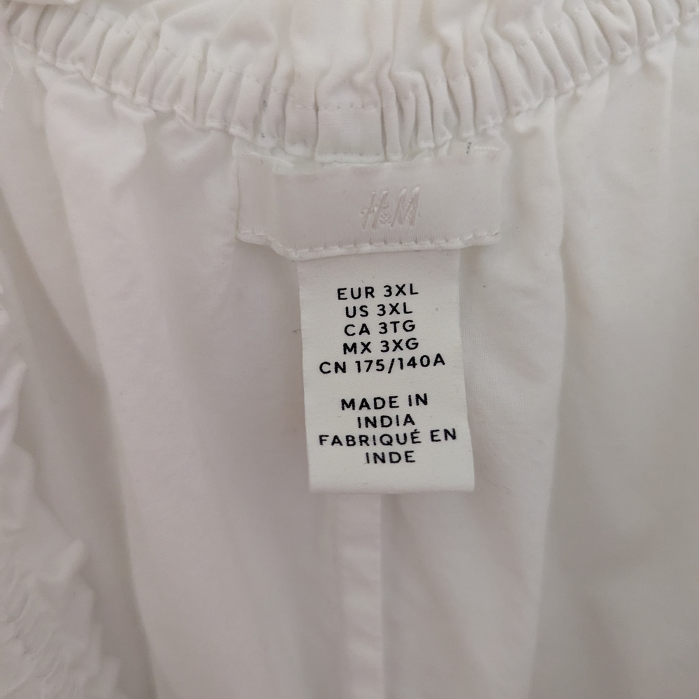 H&M White Maxi Dress with Eyelet Sleeves - Picture 5 of 6